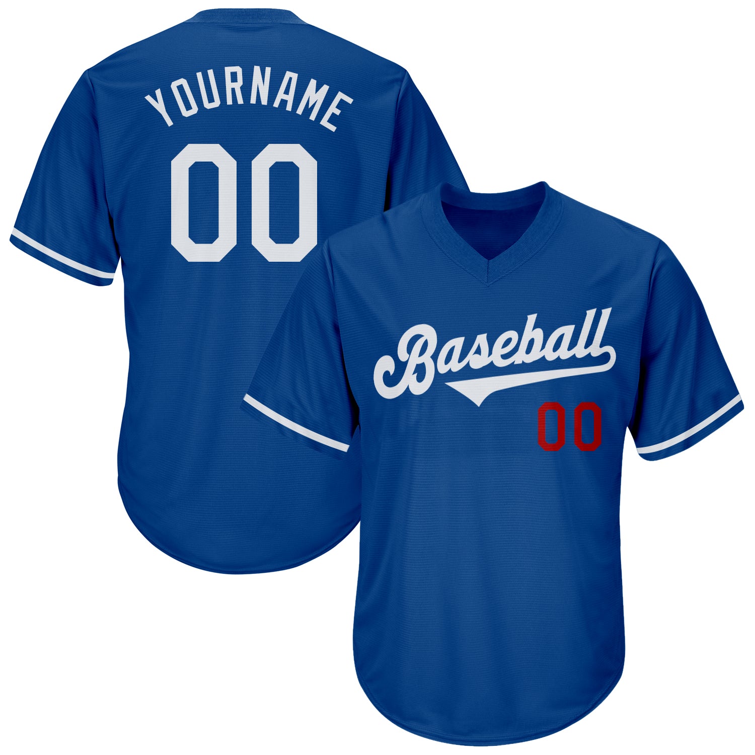 Sale Build Red Baseball Authentic Royal Throwback Shirt White