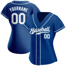 Загрузить изображение в средство просмотра галереи, Custom Royal White-Light Blue Authentic Baseball Jersey
