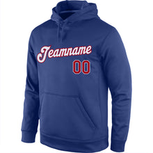 Charger l&#39;image dans la galerie, Custom Stitched Royal White-Red Sports Pullover Sweatshirt Hoodie
