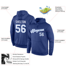 Charger l&#39;image dans la galerie, Custom Stitched Royal White-Light Blue Sports Pullover Sweatshirt Hoodie
