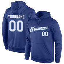 Charger l&#39;image dans la galerie, Custom Stitched Royal White-Light Blue Sports Pullover Sweatshirt Hoodie
