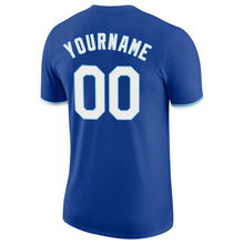 Charger l&#39;image dans la galerie, Custom Royal White-Light Blue Performance T-Shirt
