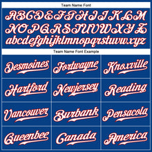 Load image into Gallery viewer, Custom Royal White-Red Authentic Baseball Jersey
