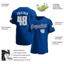 Load image into Gallery viewer, Custom Royal Gray-Navy Authentic Baseball Jersey
