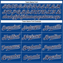 Load image into Gallery viewer, Custom Royal Gray-Navy Authentic Baseball Jersey
