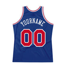 Laden Sie das Bild in den Galerie-Viewer, Custom Royal Red-White Authentic Throwback Basketball Jersey

