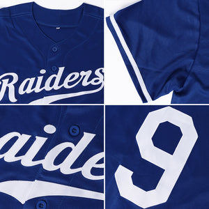 Custom Royal Red-White Authentic Baseball Jersey