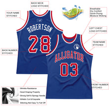 Laden Sie das Bild in den Galerie-Viewer, Custom Royal Red-White Authentic Throwback Basketball Jersey
