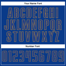 Load image into Gallery viewer, Custom Royal Royal-Old Gold Authentic Baseball Jersey
