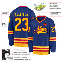 Laden Sie das Bild in den Galerie-Viewer, Custom Royal Gold-Red Hockey Jersey
