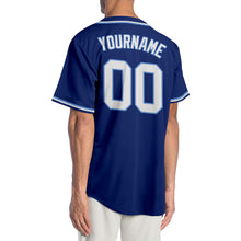 Laden Sie das Bild in den Galerie-Viewer, Custom Royal White-Light Blue Authentic Baseball Jersey
