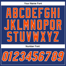 Load image into Gallery viewer, Custom Royal Orange-White Authentic Baseball Jersey
