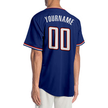 Charger l&#39;image dans la galerie, Custom Royal White-Red Authentic Baseball Jersey
