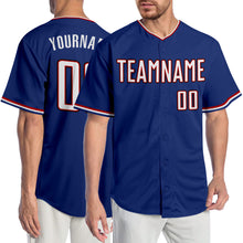 Charger l&#39;image dans la galerie, Custom Royal White-Red Authentic Baseball Jersey
