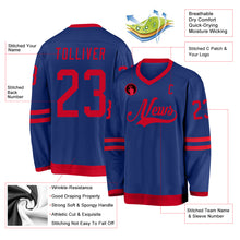 Load image into Gallery viewer, Custom Royal Red Hockey Jersey
