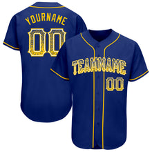 Load image into Gallery viewer, Custom Royal Gold-White Authentic Drift Fashion Baseball Jersey
