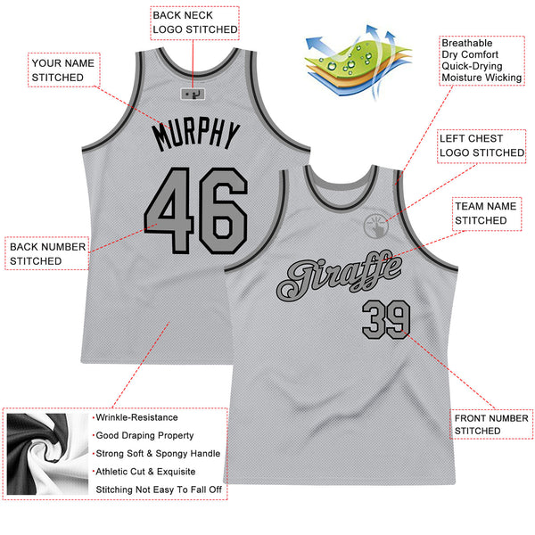 Personalized Grey Brooklyn Basketball Jersey Men Top City Night