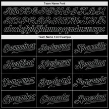 Load image into Gallery viewer, Custom Black Snakeskin Black-Gray 3D Pattern Design Authentic Baseball Jersey
