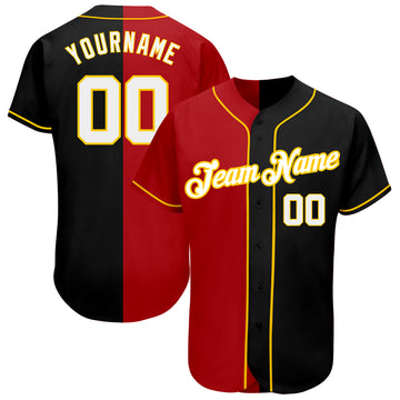 Custom Split Baseball Jerseys Women's Men's Youth - Baseball Half