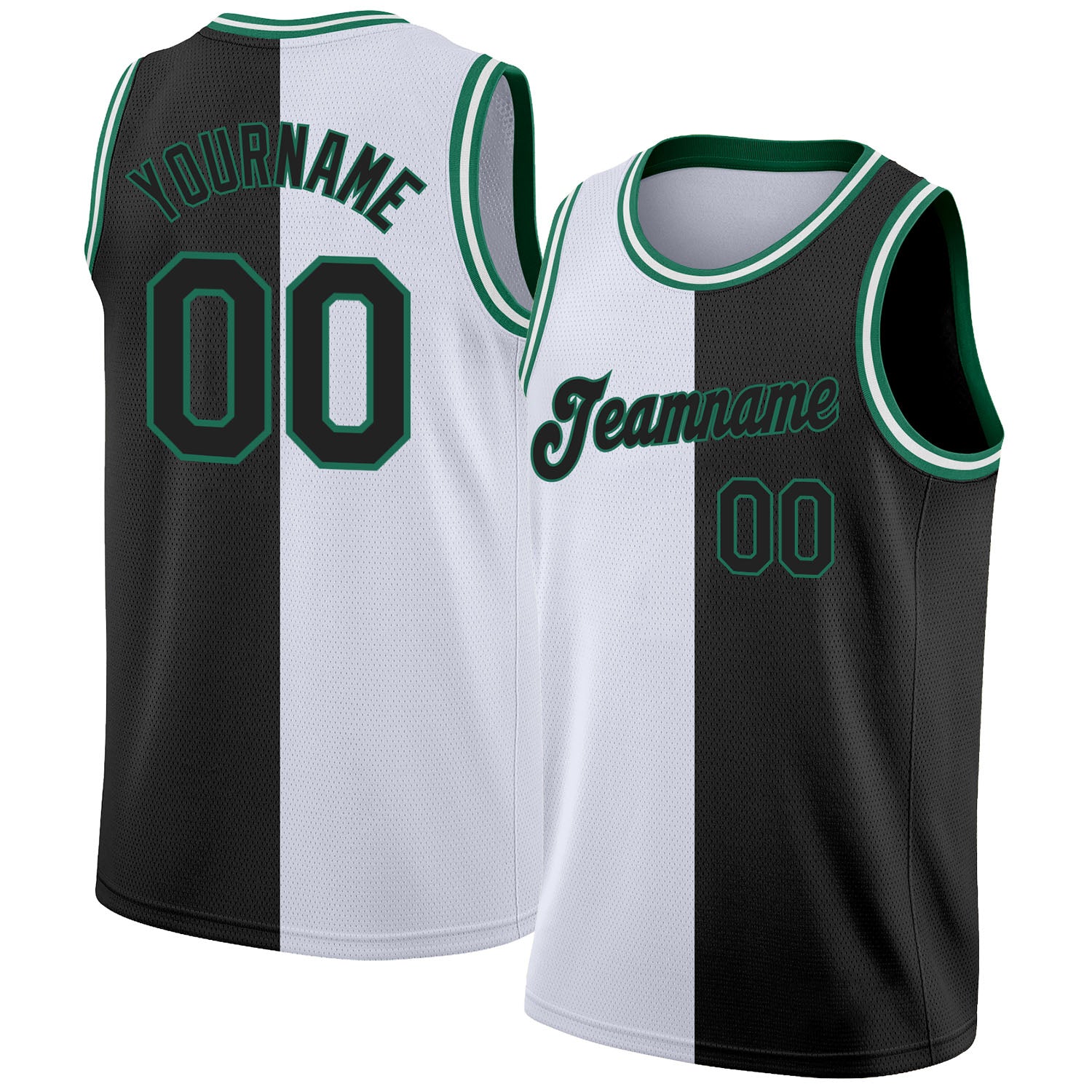 green and white basketball jersey