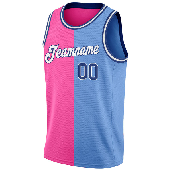 Cheap Custom Neon Green Pink-Light Blue Authentic Basketball Jersey Free  Shipping – CustomJerseysPro