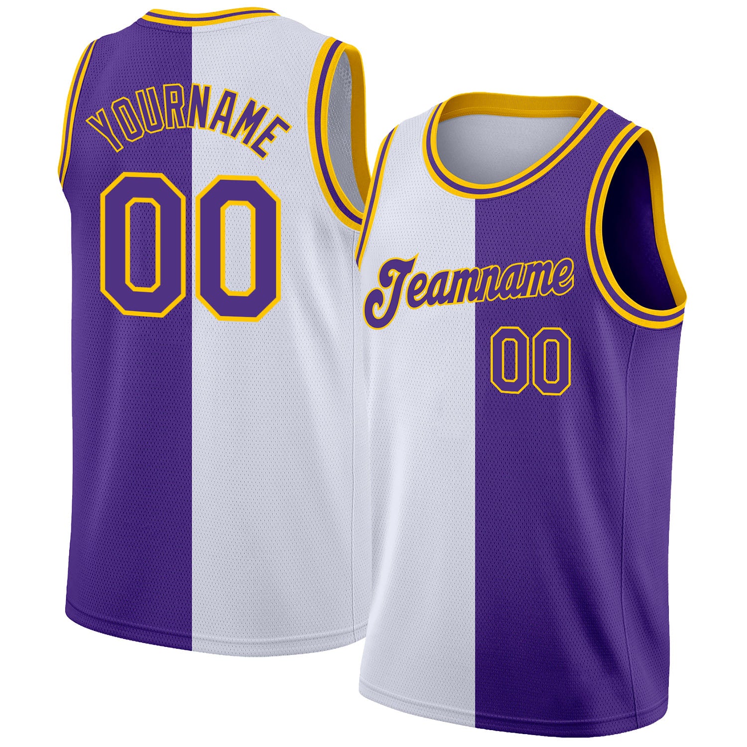 purple and gold jersey design