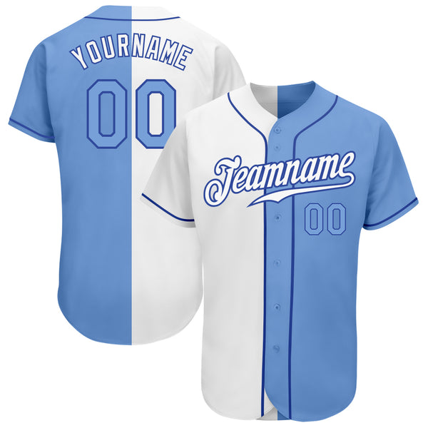 Custom Royal White-Light Blue Baseball Jersey – CustomJerseysPro