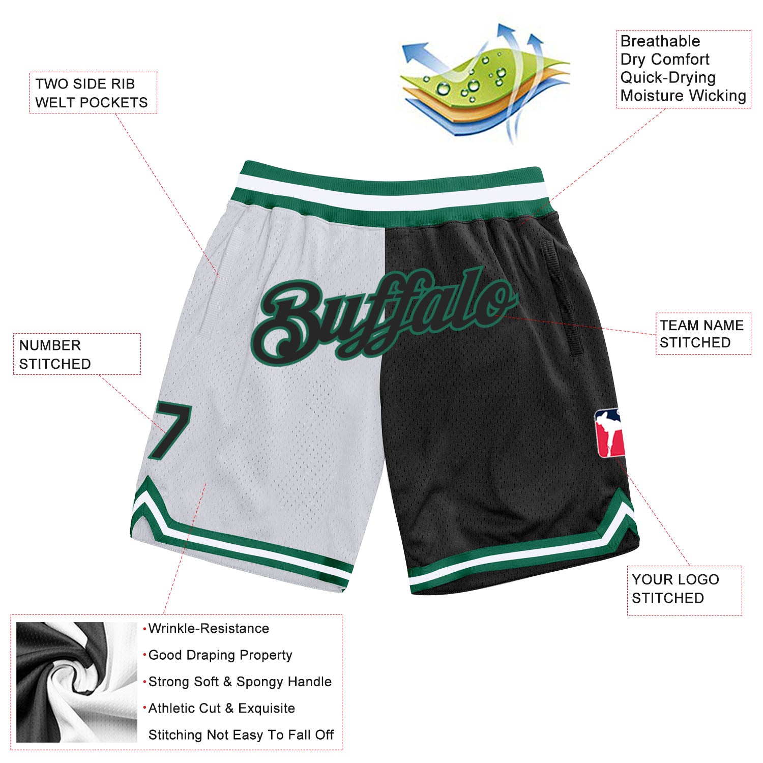 Boston Celtics Shorts, Celtics Basketball Shorts, Running Shorts