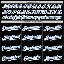 Laden Sie das Bild in den Galerie-Viewer, Custom Black White-Pink Authentic Split Fashion Baseball Jersey
