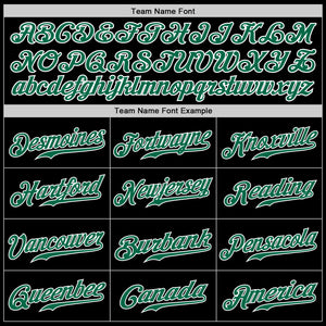 Custom Black Kelly Green-Pink Authentic Split Fashion Baseball Jersey