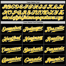Load image into Gallery viewer, Custom Black Gold-Royal Authentic Split Fashion Baseball Jersey
