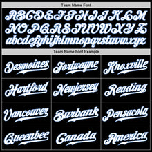 Charger l&#39;image dans la galerie, Custom Black White-Royal Authentic Split Fashion Baseball Jersey
