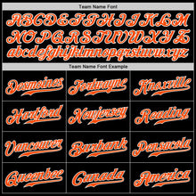 Load image into Gallery viewer, Custom Black Orange-Kelly Green Authentic Split Fashion Baseball Jersey
