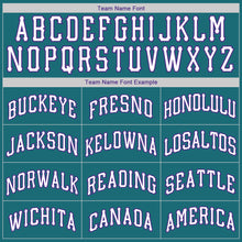 Загрузить изображение в средство просмотра галереи, Custom Teal Purple-White Authentic American Flag Fashion Baseball Jersey
