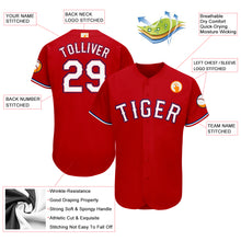 Laden Sie das Bild in den Galerie-Viewer, Custom Red White-Royal Baseball Jersey
