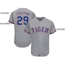 Laden Sie das Bild in den Galerie-Viewer, Custom Gray Royal-Red Baseball Jersey
