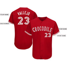 Laden Sie das Bild in den Galerie-Viewer, Custom Red White Baseball Jersey
