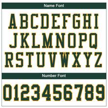 Load image into Gallery viewer, Custom White Green-Gold Mesh Authentic Football Jersey
