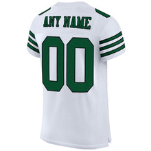 Load image into Gallery viewer, Custom White Gotham Green-Black Mesh Authentic Football Jersey
