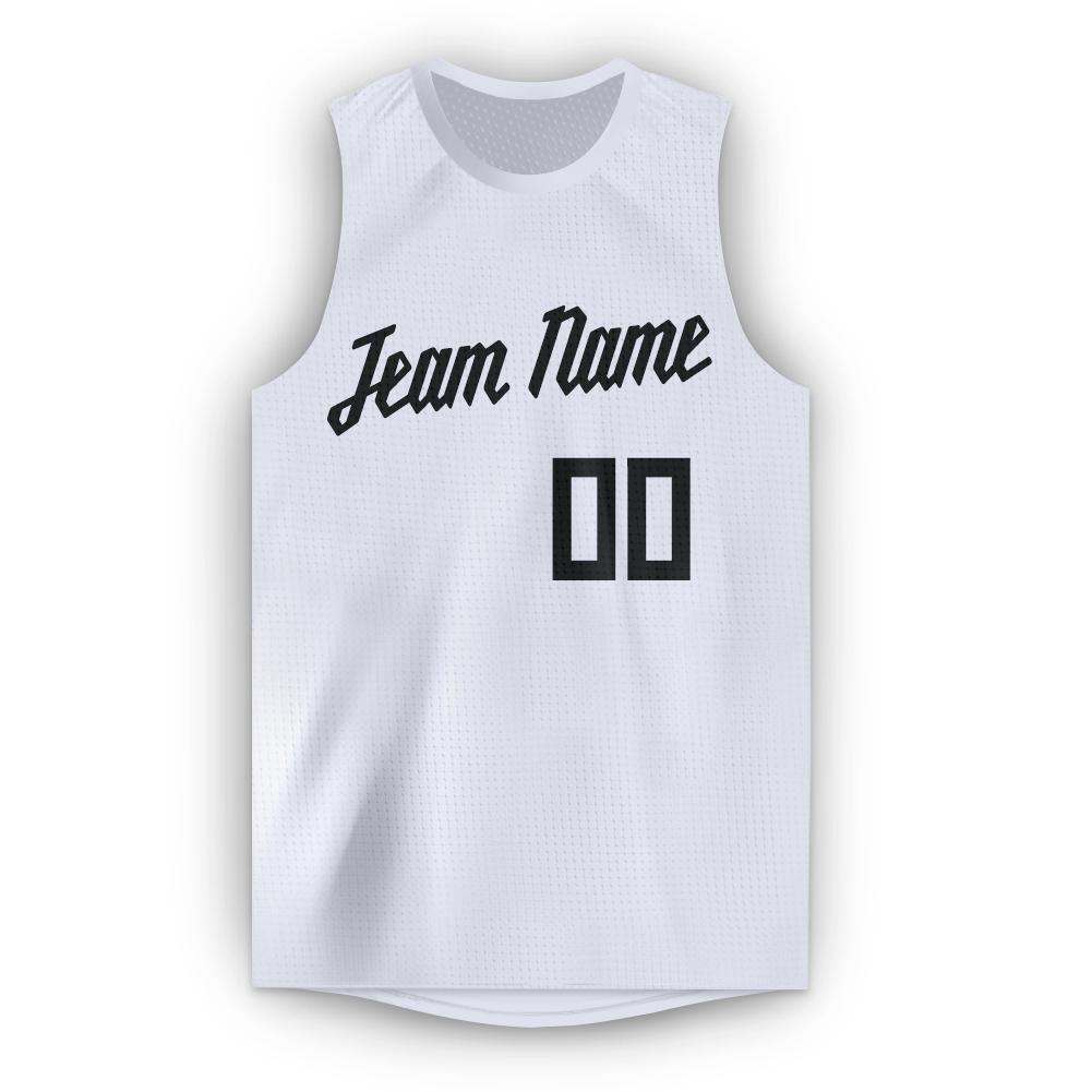 Custom Royal White Round Neck Basketball Jersey