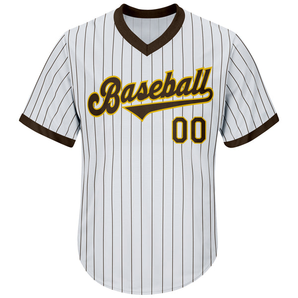 Custom Black Gold Strip Gold-White Authentic Baseball Jersey Discount