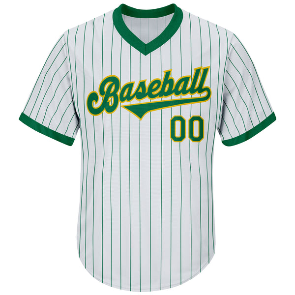 Sale Build Gold Baseball Authentic White Kelly Green Strip