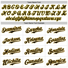 Load image into Gallery viewer, Custom White Black-Gold Authentic Baseball Jersey

