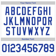Load image into Gallery viewer, Custom White Royal Authentic Baseball Jersey
