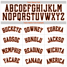 Load image into Gallery viewer, Custom White Black-Orange Authentic Baseball Jersey
