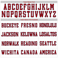 Load image into Gallery viewer, Custom White Navy Pinstripe Red-Navy Authentic American Flag Fashion Baseball Jersey
