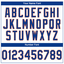 Load image into Gallery viewer, Custom White Royal-Orange Performance T-Shirt
