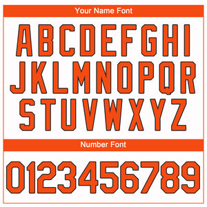 Custom White Orange-Black Performance T-Shirt