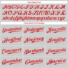 Load image into Gallery viewer, Custom White Red Pinstripe Red-Black Authentic Baseball Jersey
