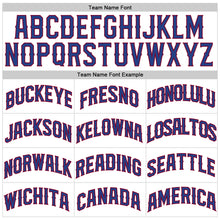 Load image into Gallery viewer, Custom White Maroon-Royal Authentic Throwback Basketball Jersey
